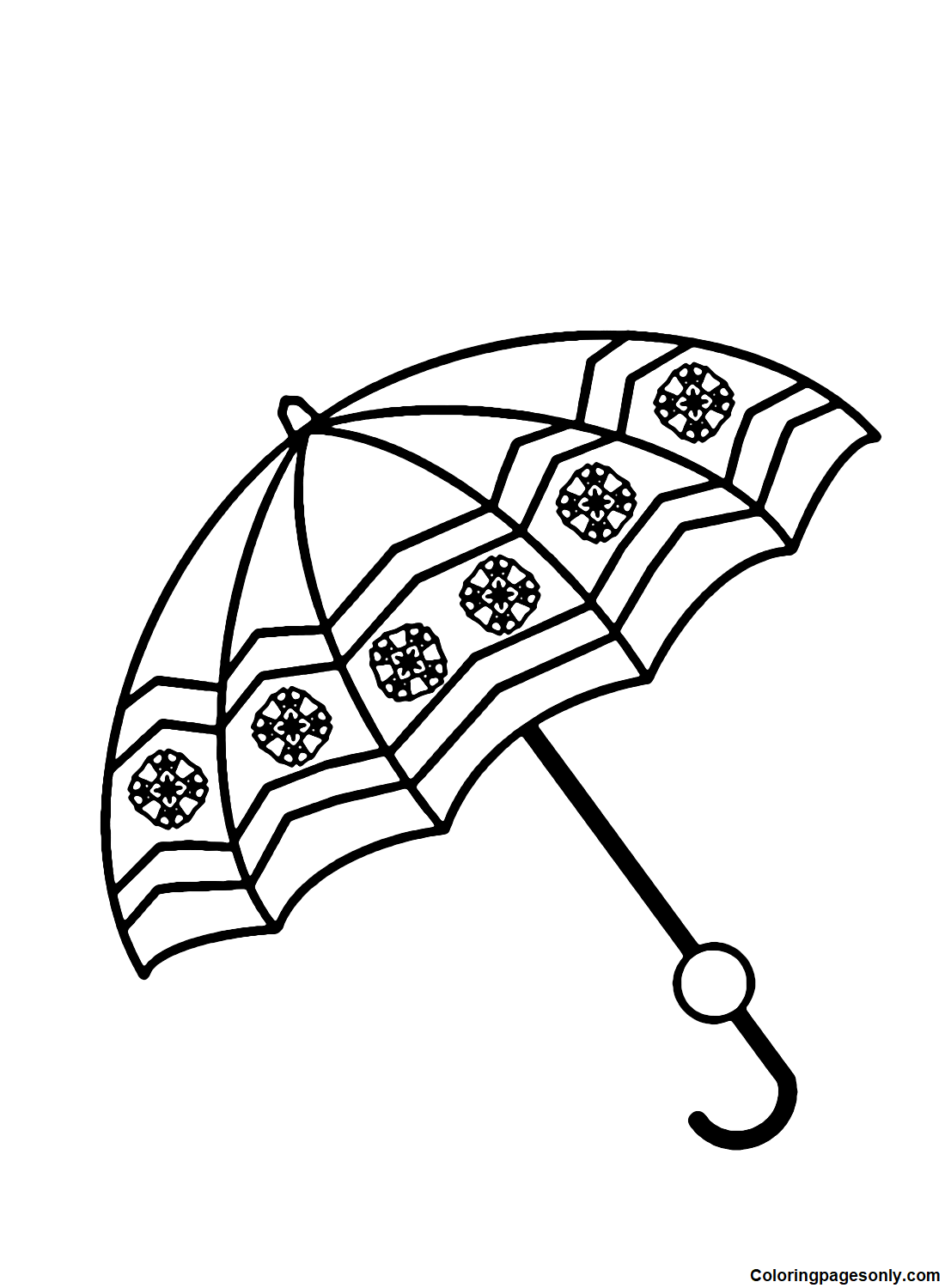 30 Umbrella Coloring Pages Printable 24