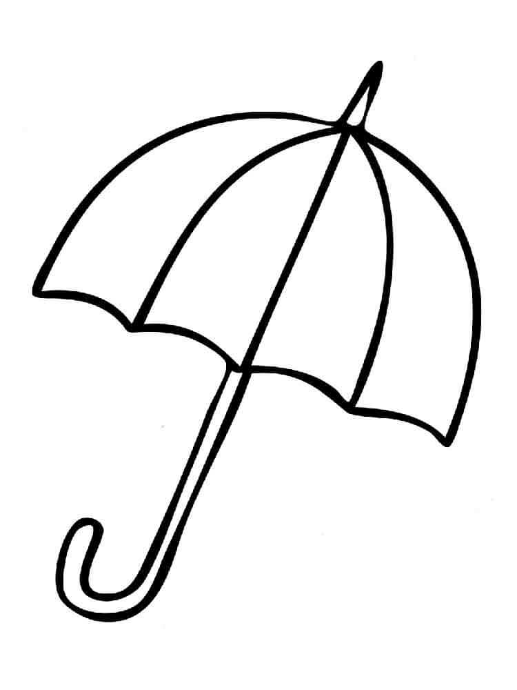 30 Umbrella Coloring Pages Printable 25