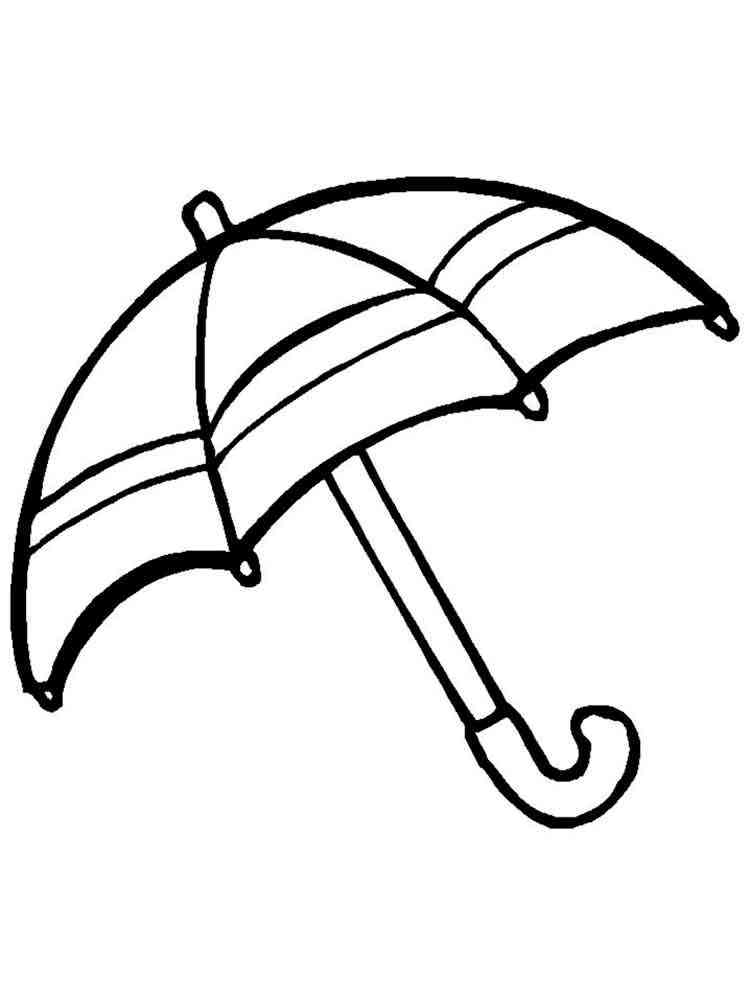 30 Umbrella Coloring Pages Printable 31