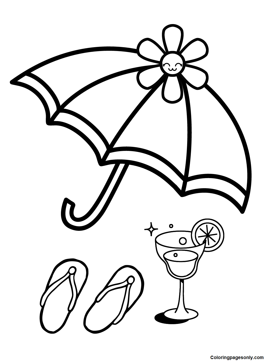 30 Umbrella Coloring Pages Printable 35