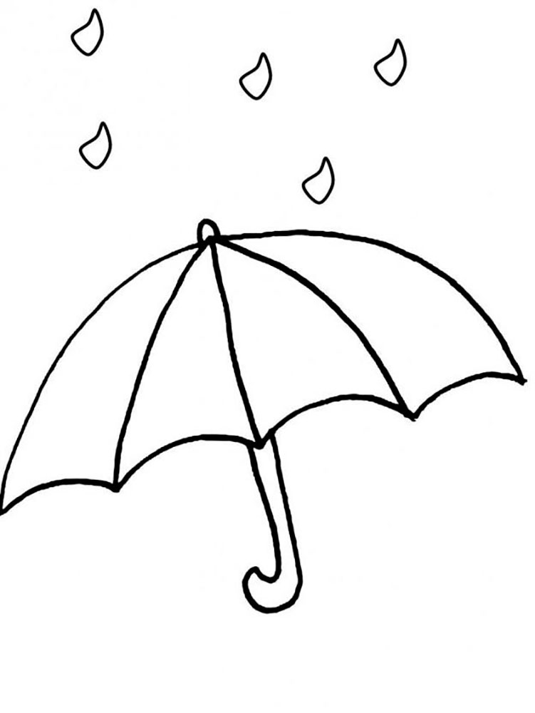 30 Umbrella Coloring Pages Printable 8