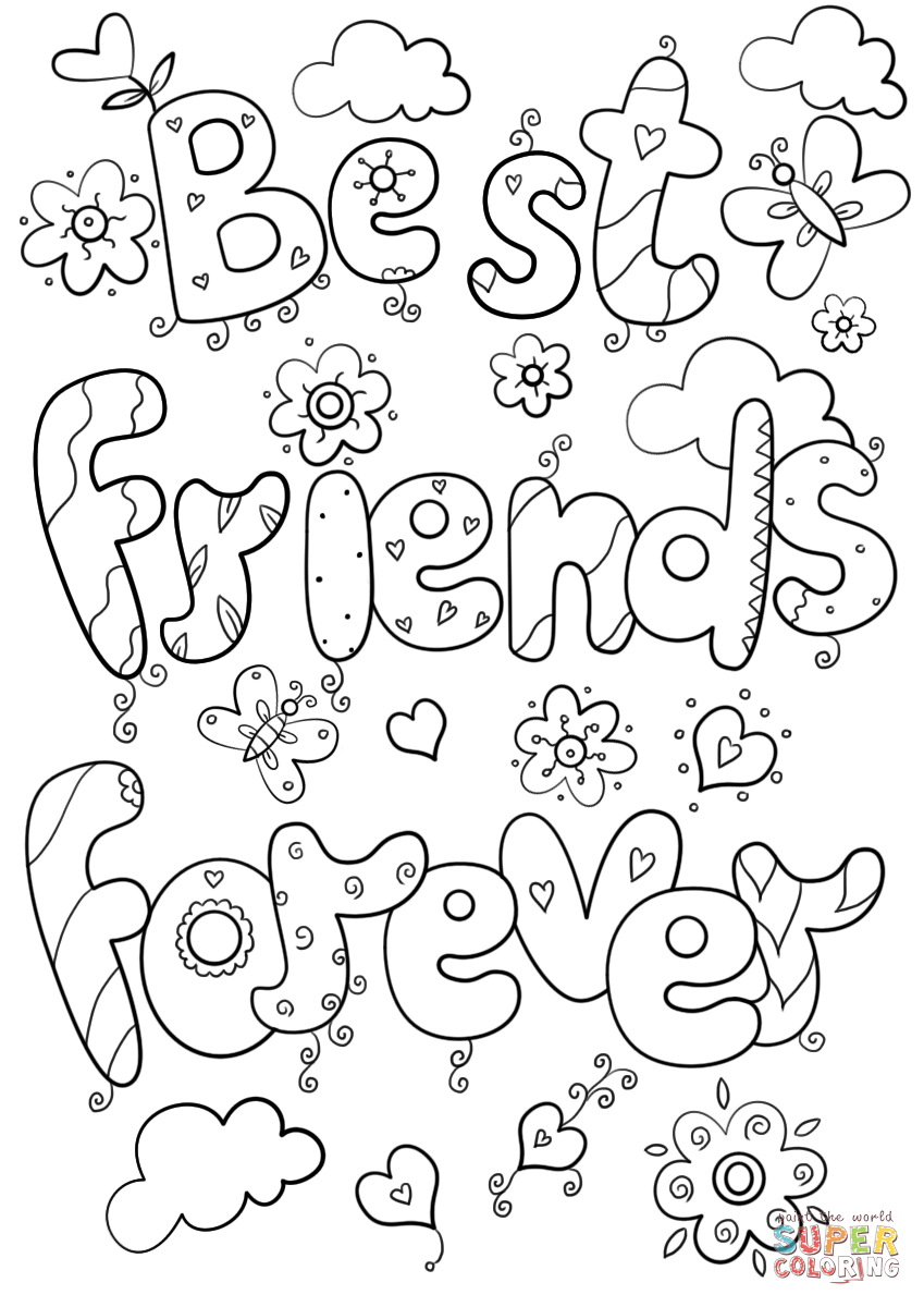 31 Best Friends Coloring Pages Printable 26