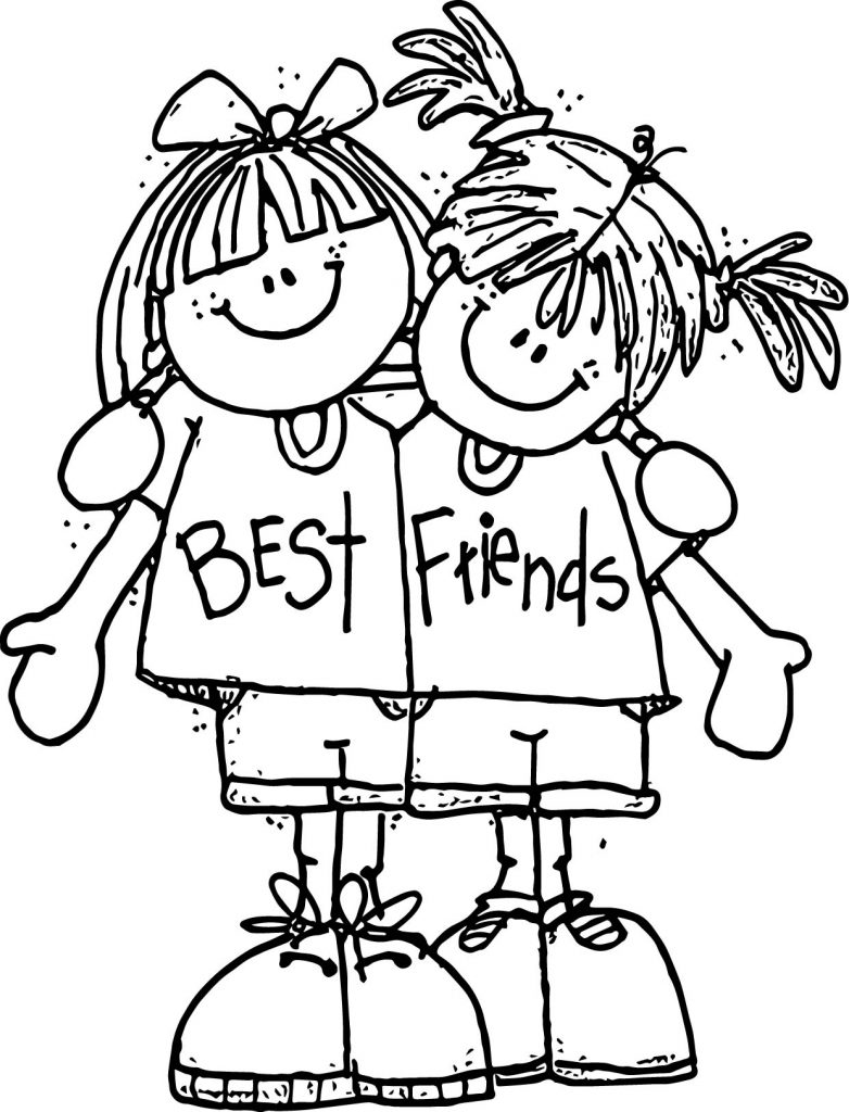 31 Best Friends Coloring Pages Printable 31