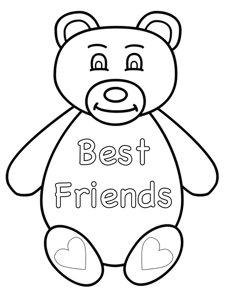 31 Best Friends Coloring Pages Printable 8