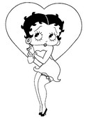 31 Classic Betty Boop Coloring Pages for Kids Printable 17