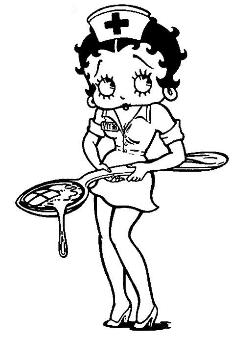 31 Classic Betty Boop Coloring Pages for Kids Printable 22