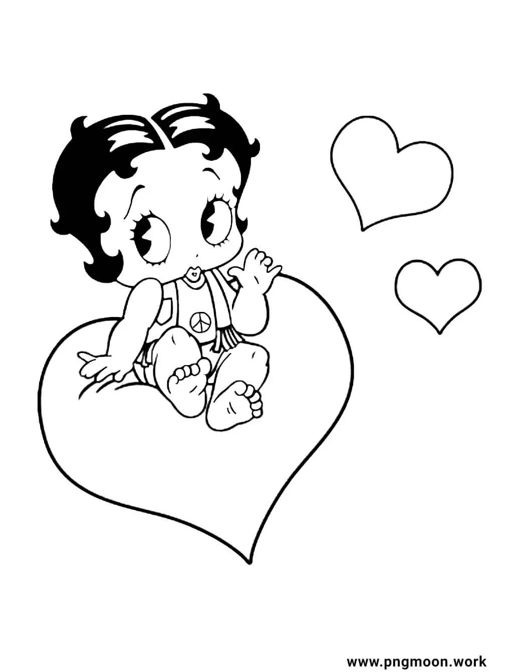 31 Classic Betty Boop Coloring Pages for Kids Printable 34