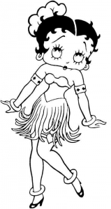 31 Classic Betty Boop Coloring Pages for Kids Printable 6