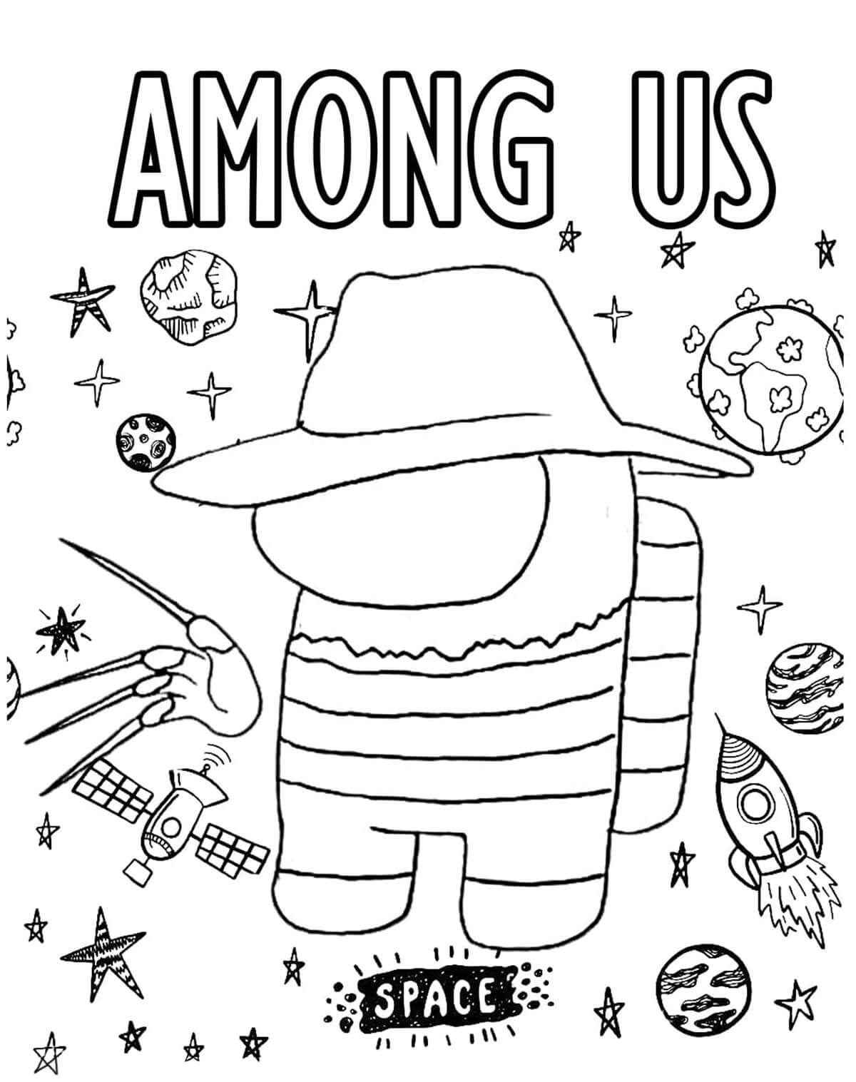 31 Coloring Pages Among Us Printable 30