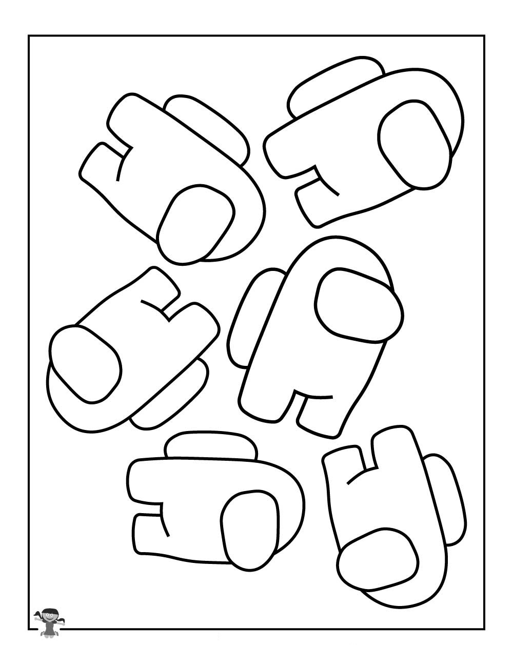 31 Coloring Pages Among Us Printable 9