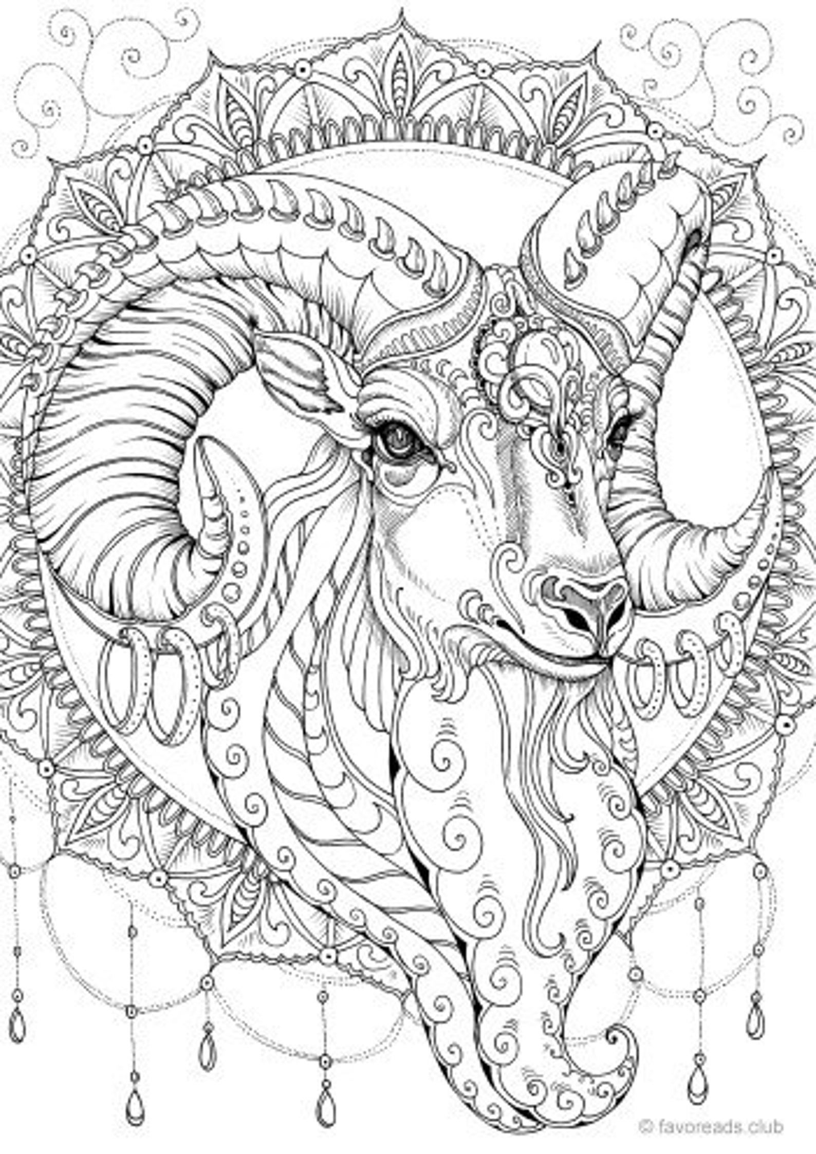 31 Goats Coloring Pages Printable 21