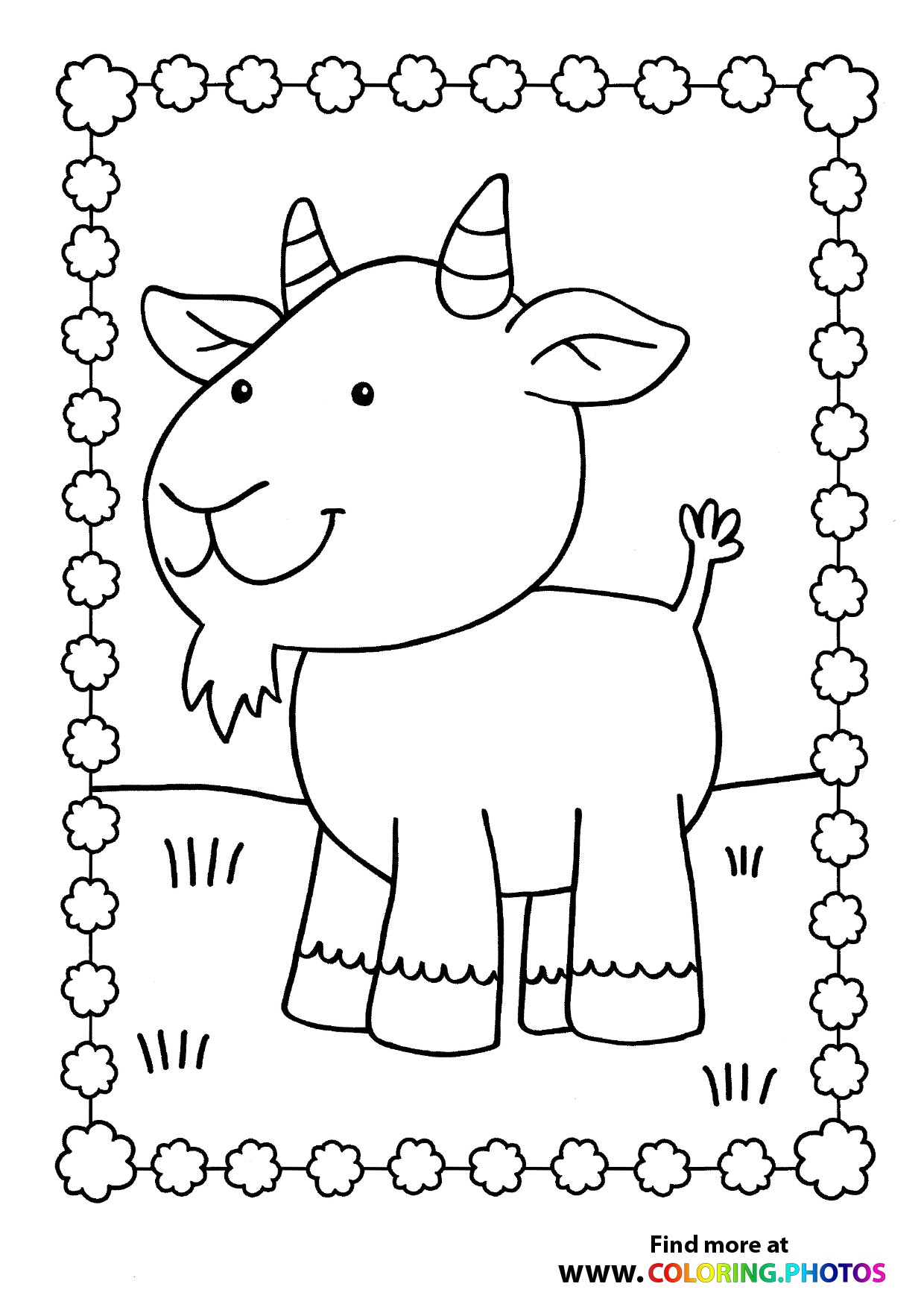 31 Goats Coloring Pages Printable 3