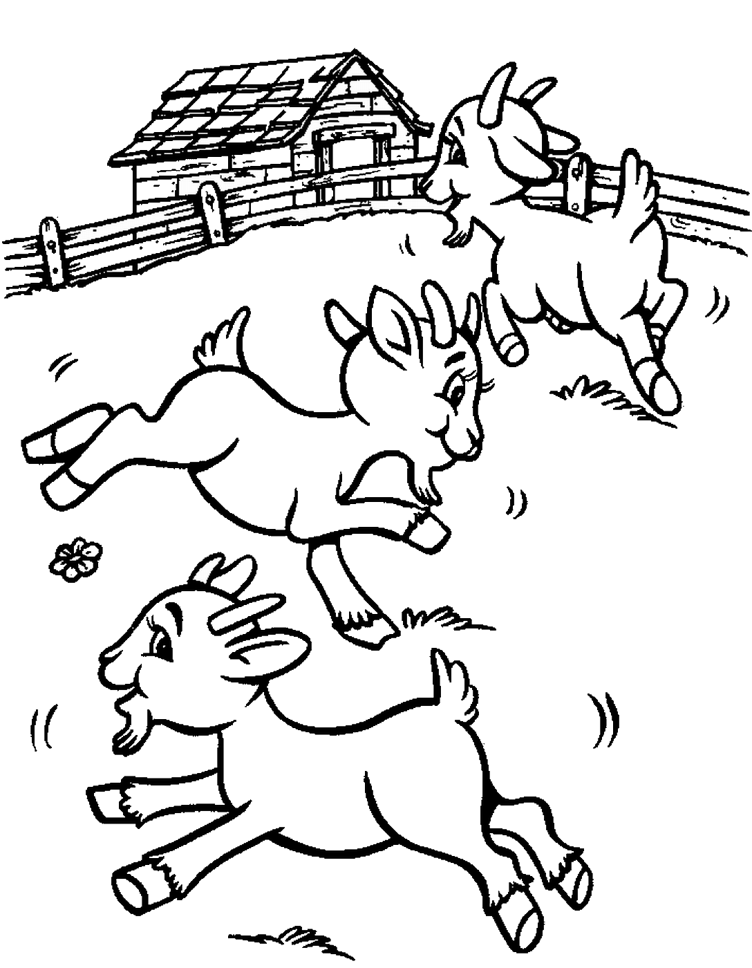 31 Goats Coloring Pages Printable 5