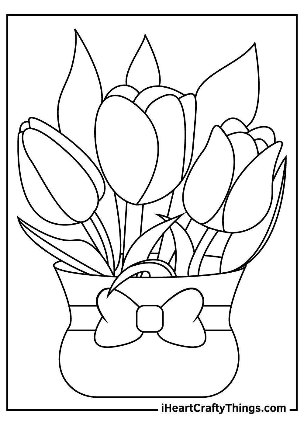 31 Lovely Tulip Coloring Pages Printable 13