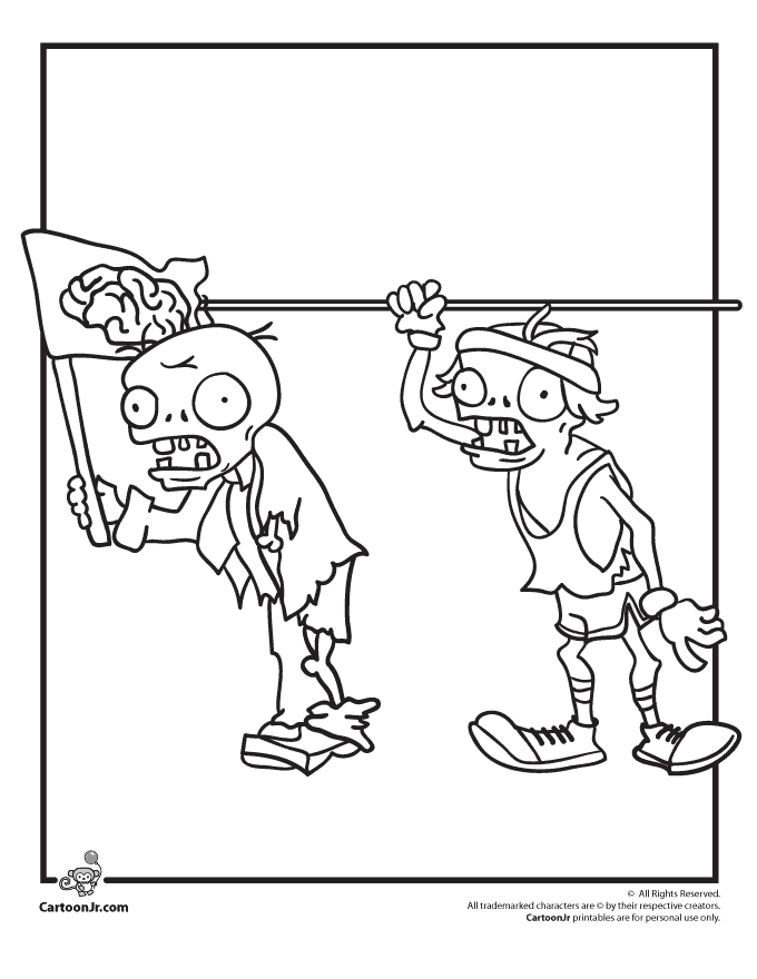 31 Plants vs Zombies Coloring Pages Printable 11