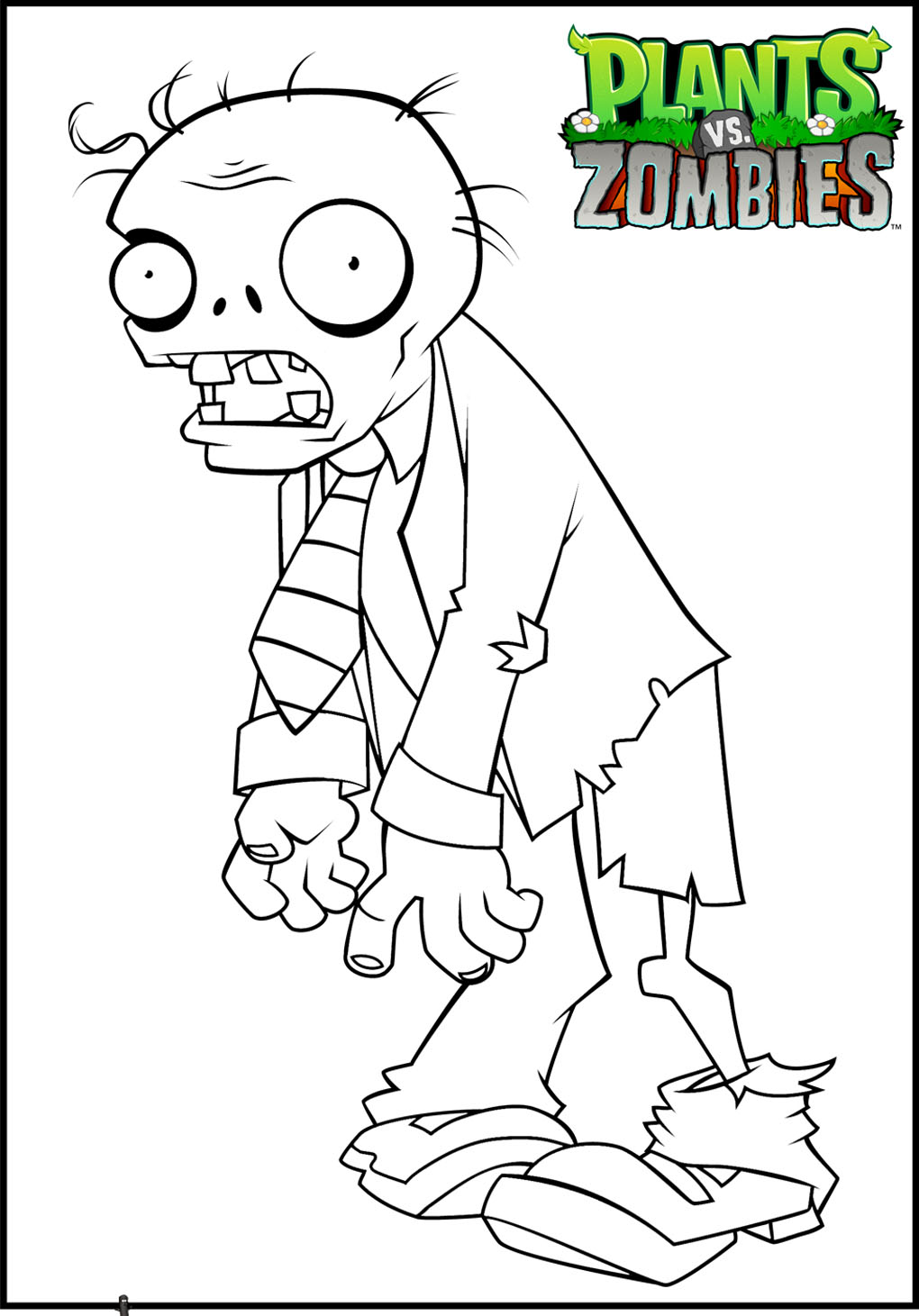 31 Plants vs Zombies Coloring Pages Printable 12