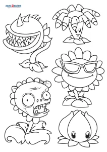 31 Plants vs Zombies Coloring Pages Printable 27