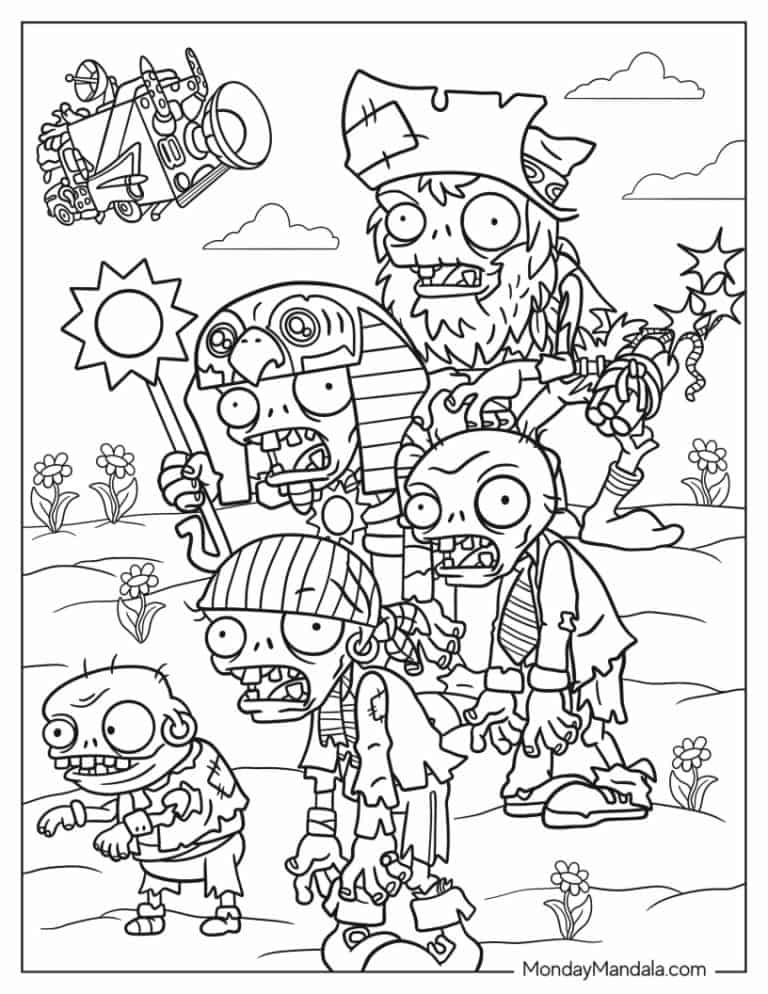 31 Plants vs Zombies Coloring Pages Printable 29