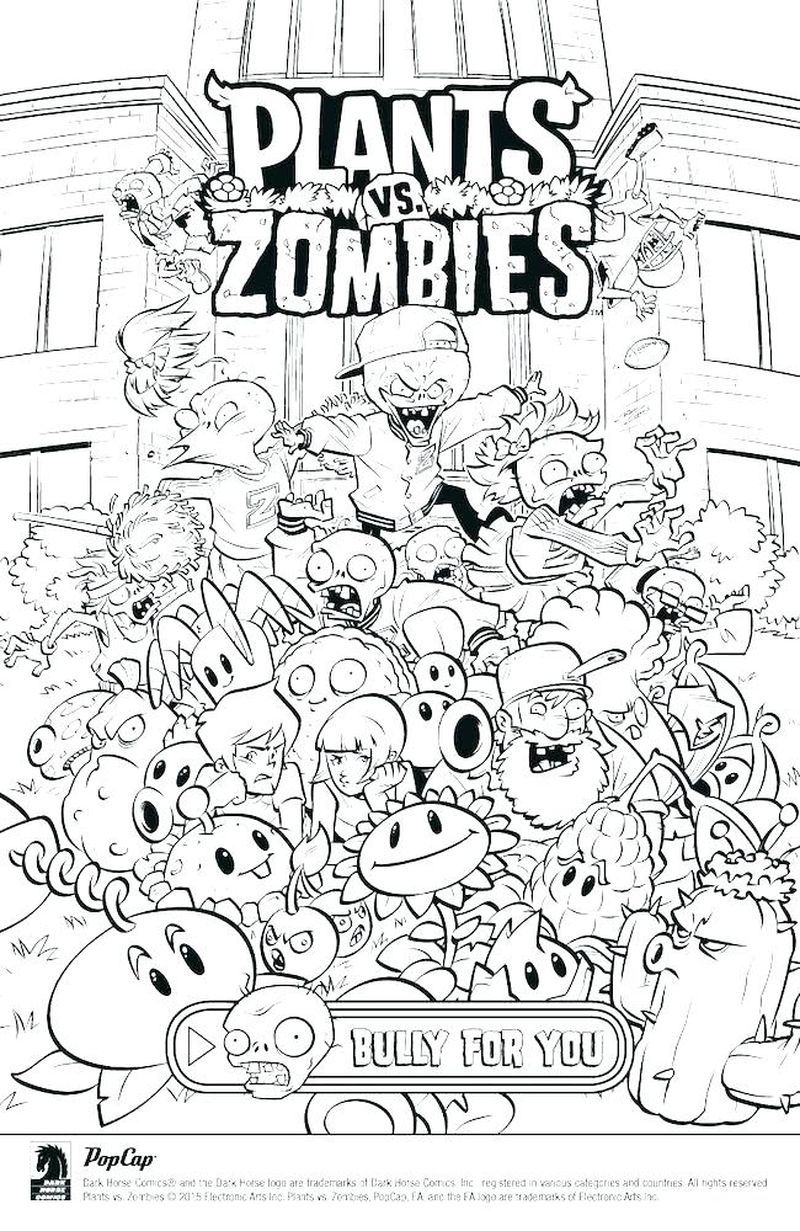 31 Plants vs Zombies Coloring Pages Printable 31