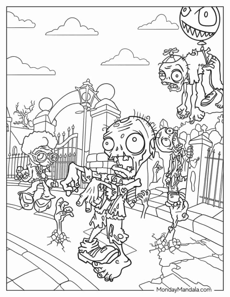 31 Plants vs Zombies Coloring Pages Printable 33