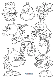 31 Plants vs Zombies Coloring Pages Printable 8