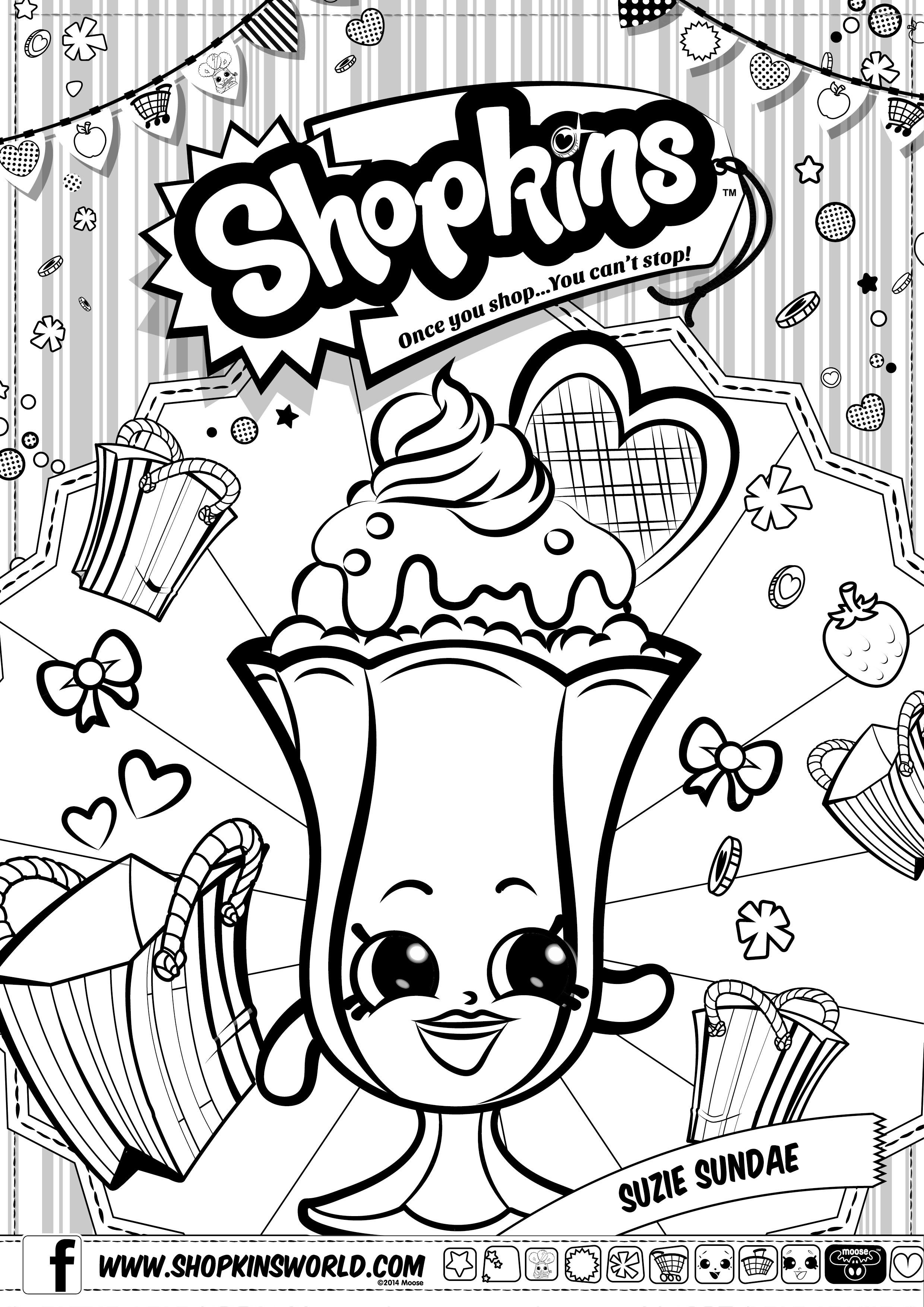 31 Shopkins Coloring Pages Printable 1