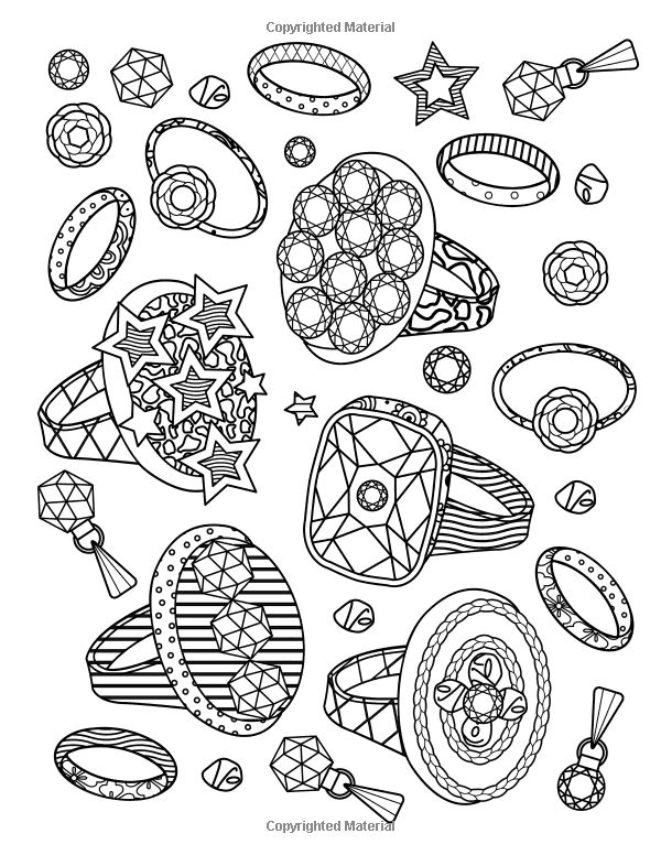 31 Sparkling Jewel Coloring Pages Printable 24