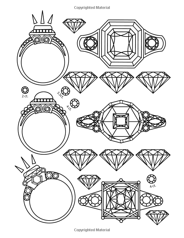 31 Sparkling Jewel Coloring Pages Printable 25