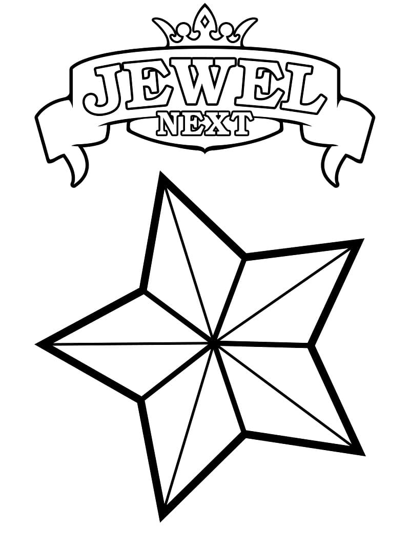 31 Sparkling Jewel Coloring Pages Printable 5