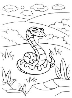 32 Anaconda Coloring Pages Printable 16