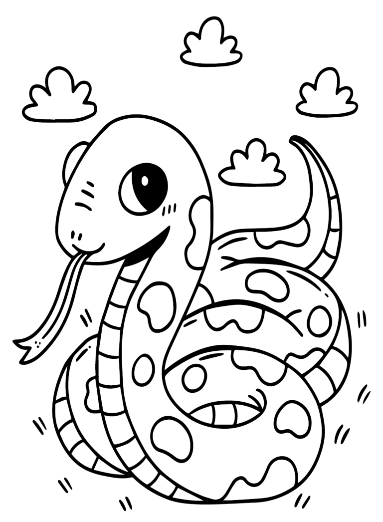 32 Anaconda Coloring Pages Printable 32