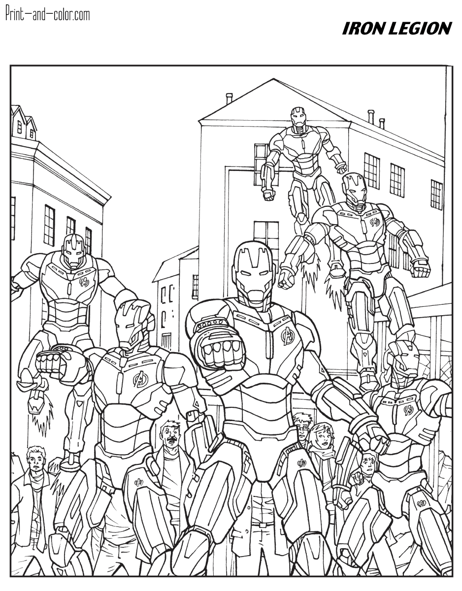 32 Avengers Halloween Coloring Pages Printable 17