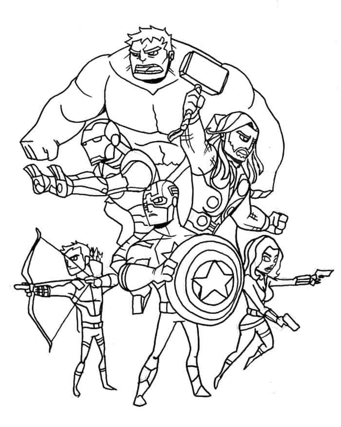 32 Avengers Halloween Coloring Pages Printable 19