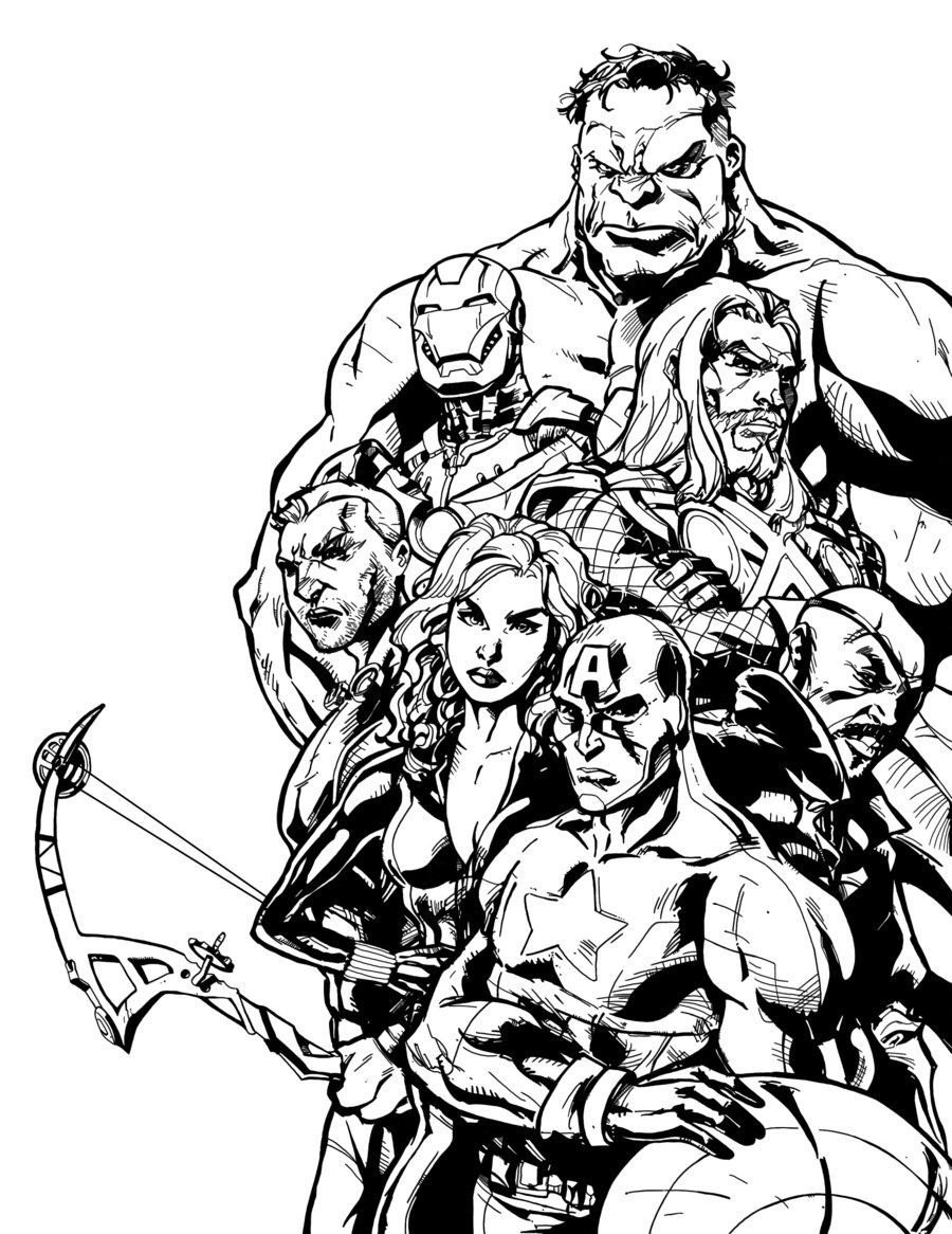 32 Avengers Halloween Coloring Pages Printable 33