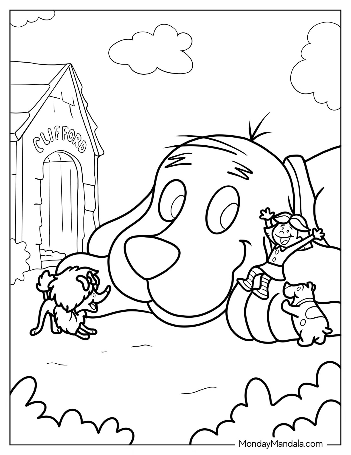 32 Clifford Coloring Pages Printable 20