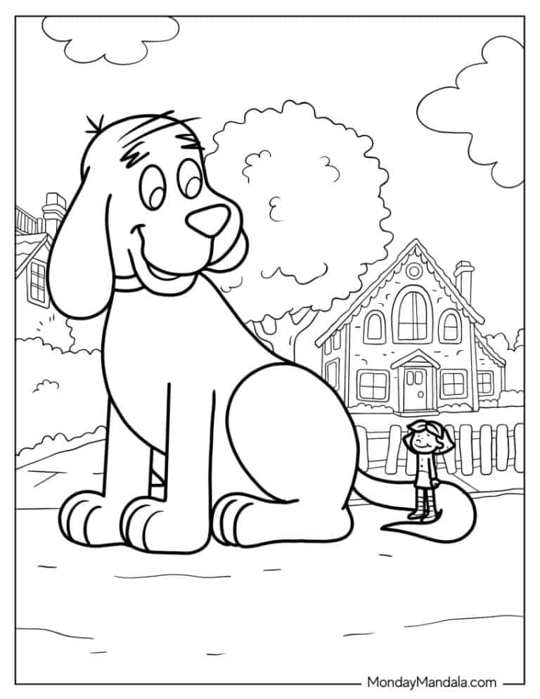 32 Clifford Coloring Pages Printable 26