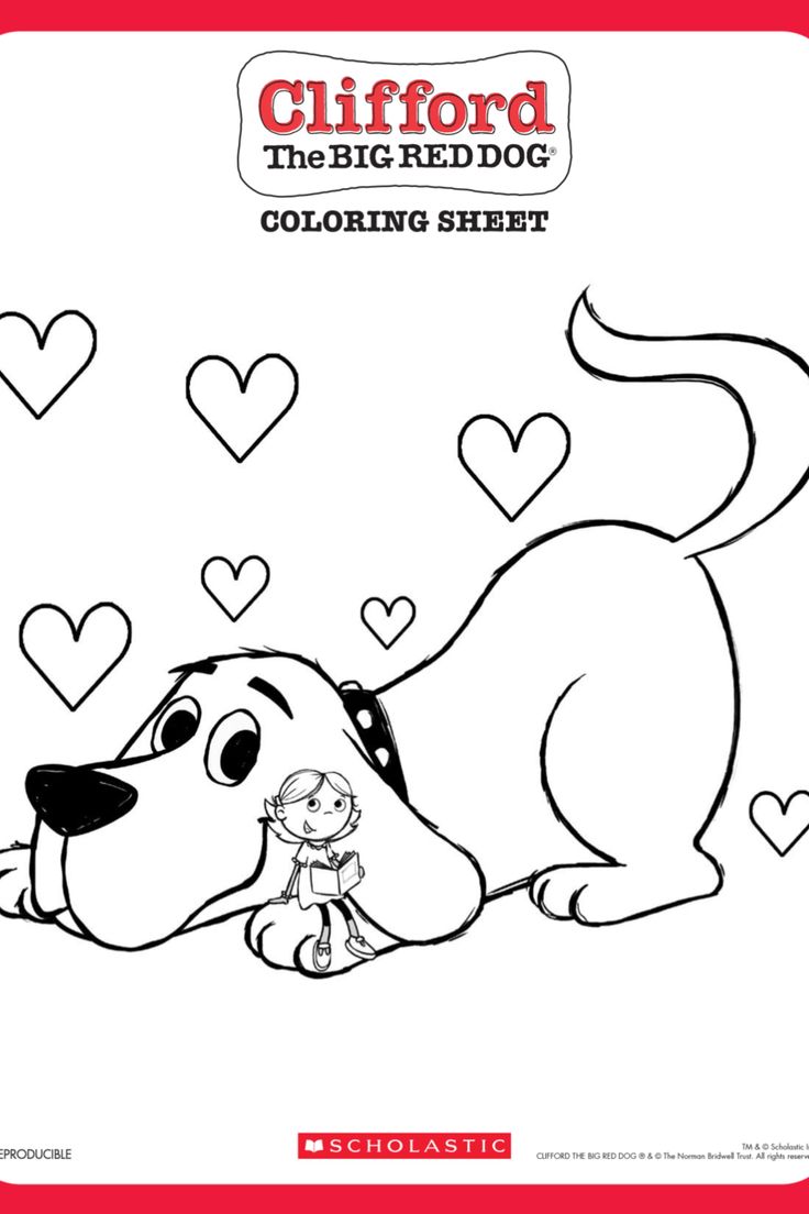 32 Clifford Coloring Pages Printable 4