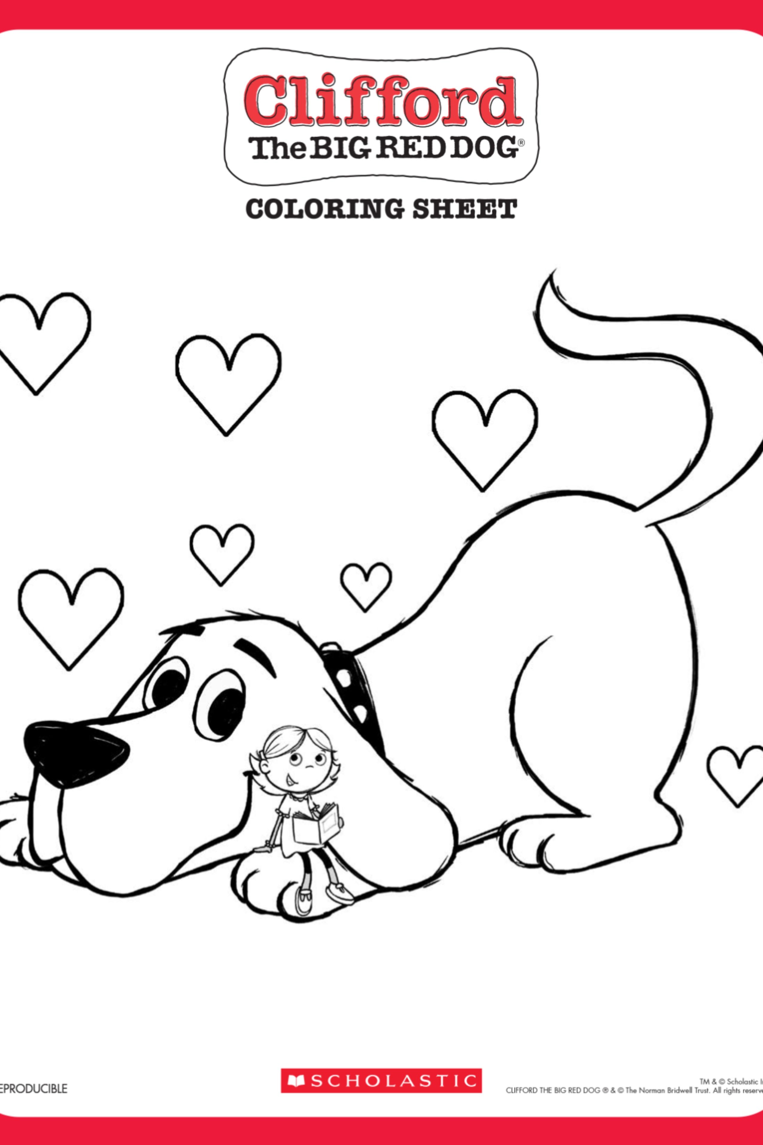 32 Clifford Coloring Pages Printable 9