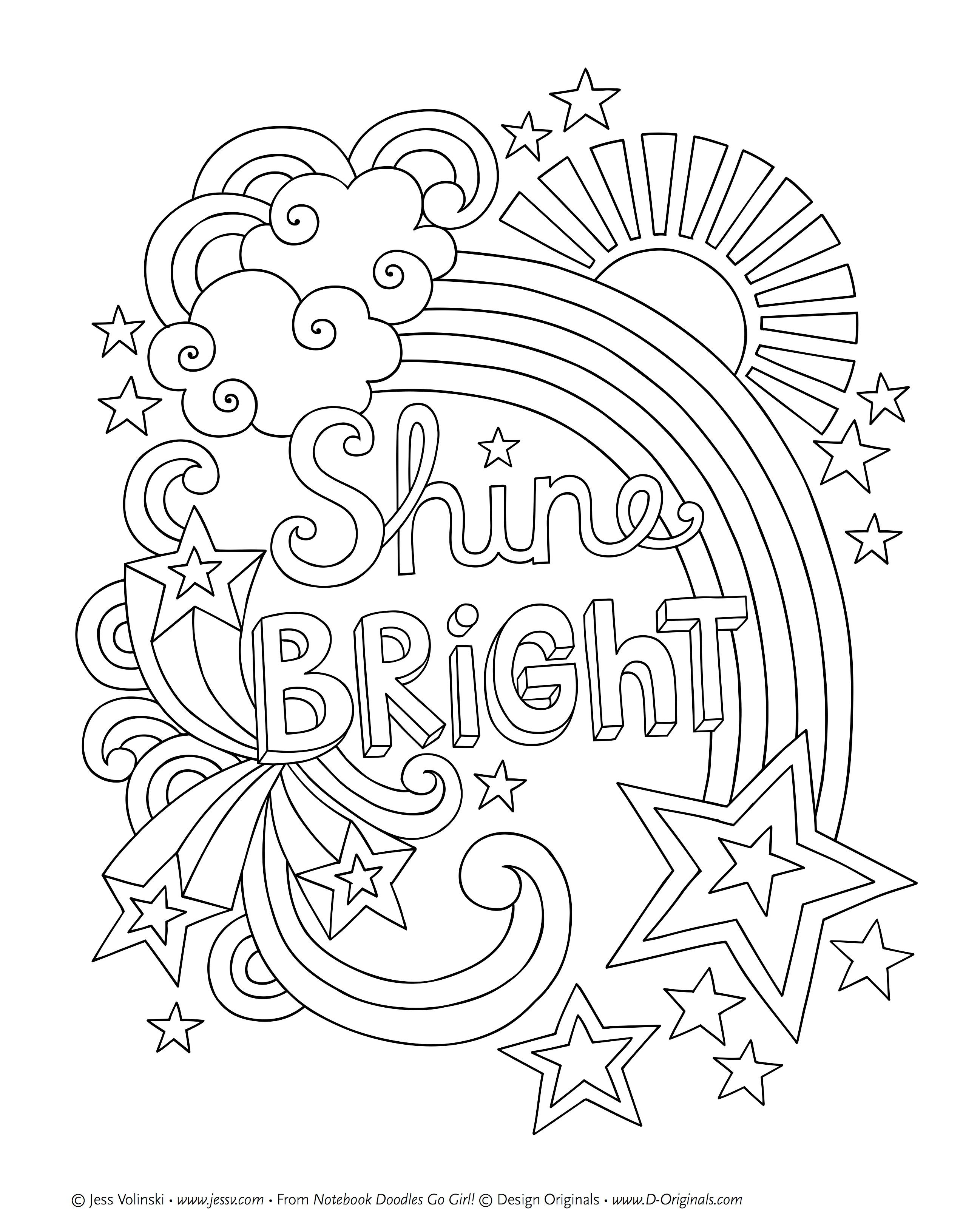 32 Easy Girly Coloring Pages Printable 11