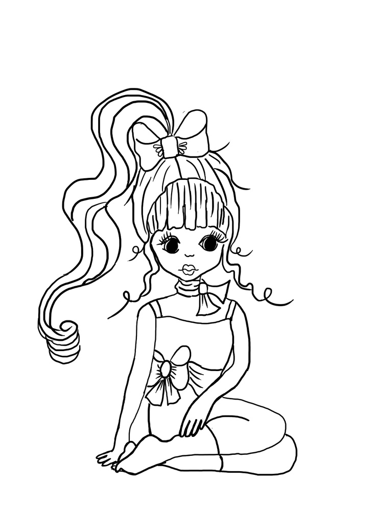 32 Easy Girly Coloring Pages Printable 20