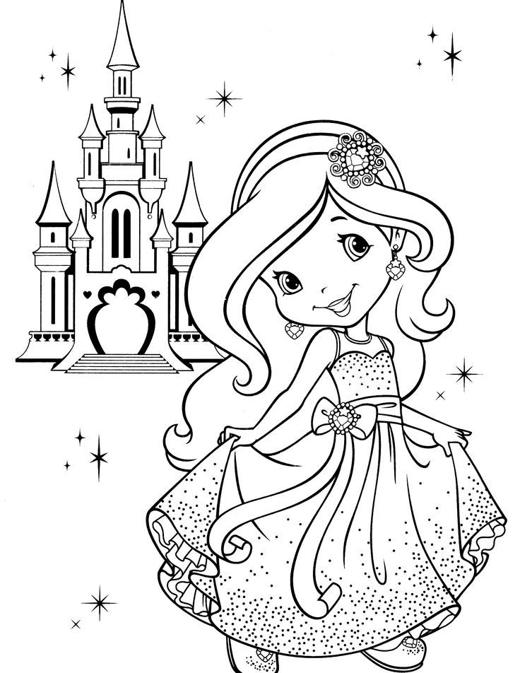 32 Easy Girly Coloring Pages Printable 3