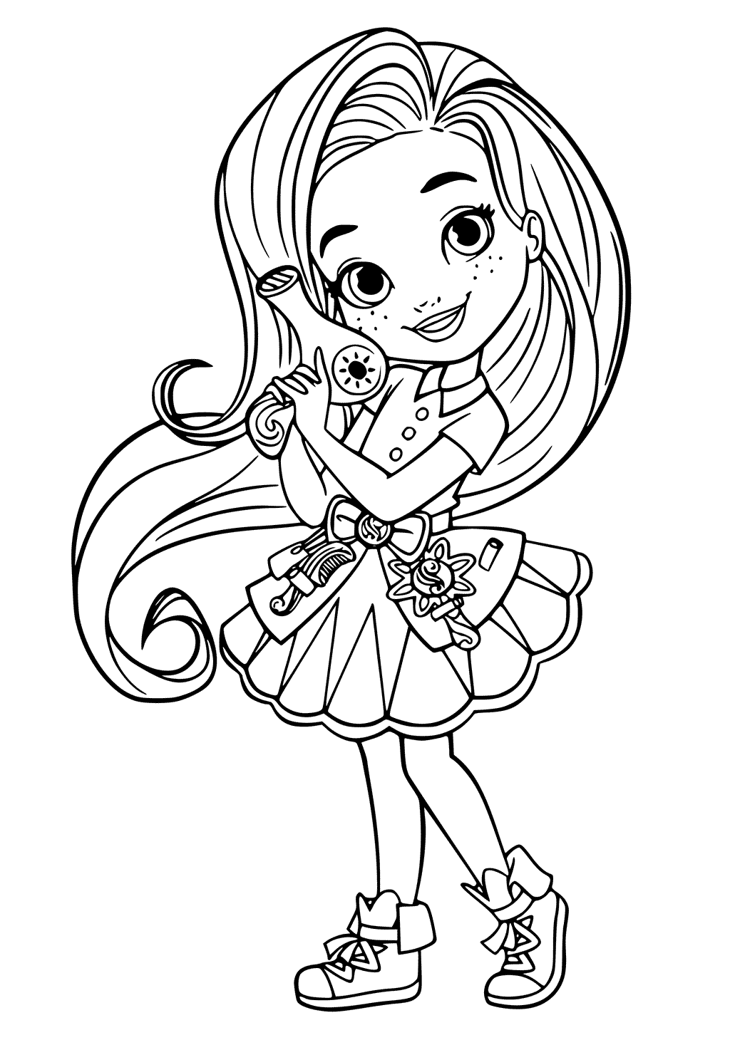 32 Easy Girly Coloring Pages Printable 32