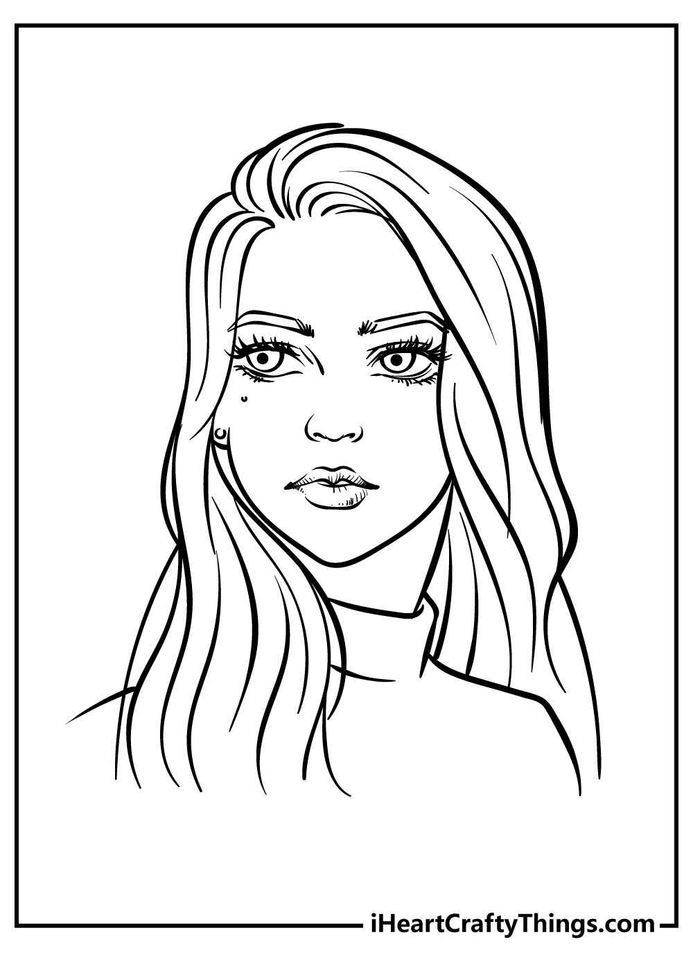 32 Easy Girly Coloring Pages Printable 34