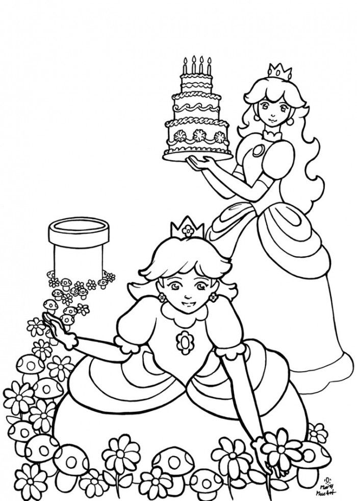 32 Easy Girly Coloring Pages Printable 5