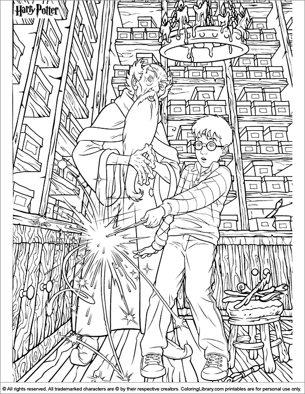 32 Enchanting Harry Potter Coloring Pages Printable 14