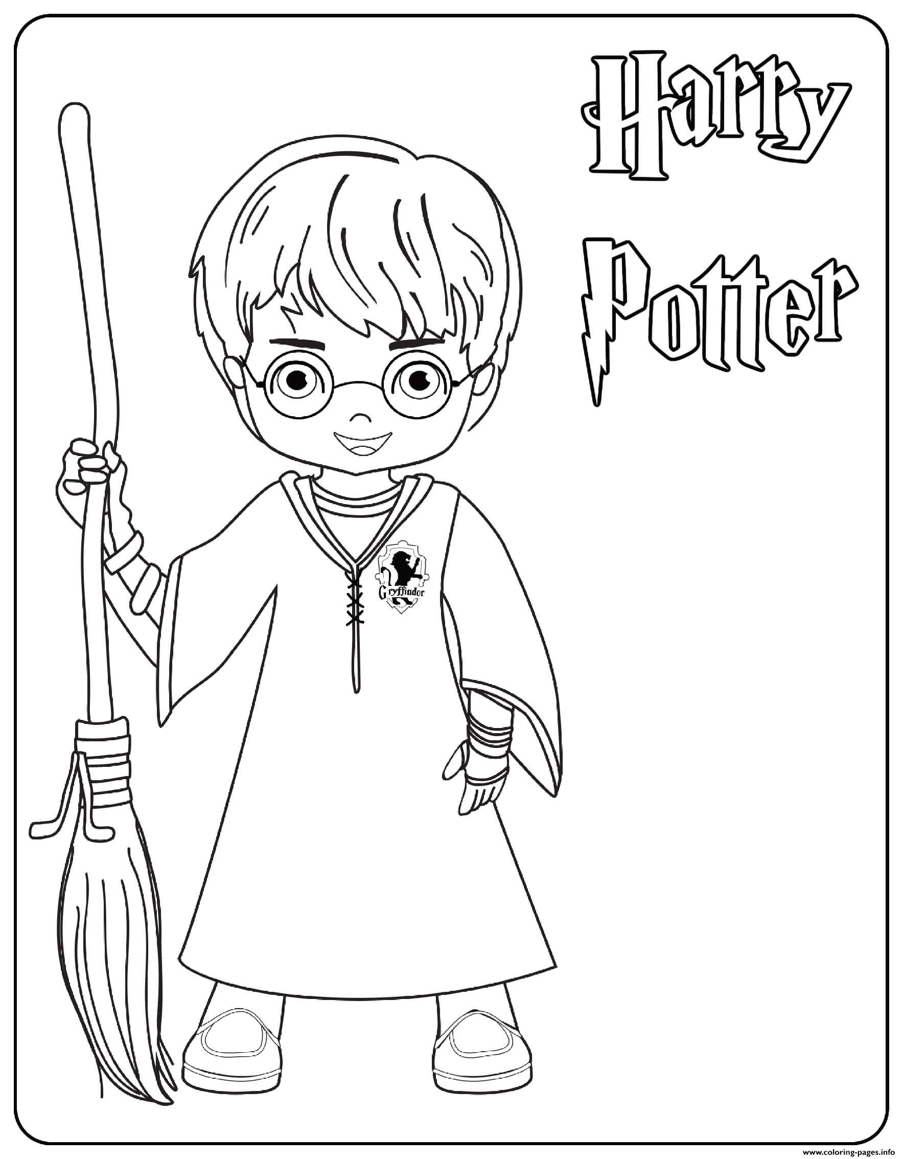 32 Enchanting Harry Potter Coloring Pages Printable 2