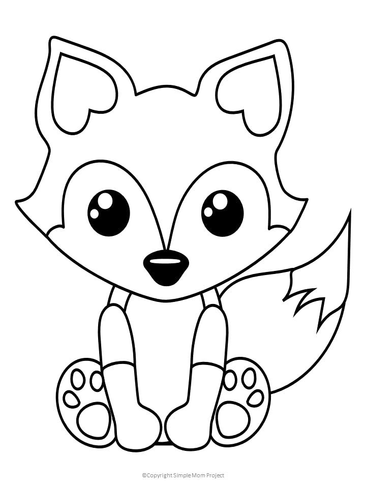 32 Fox Animal Coloring Pages Printable 27