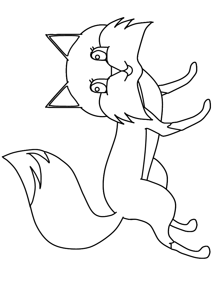 32 Fox Animal Coloring Pages Printable 6