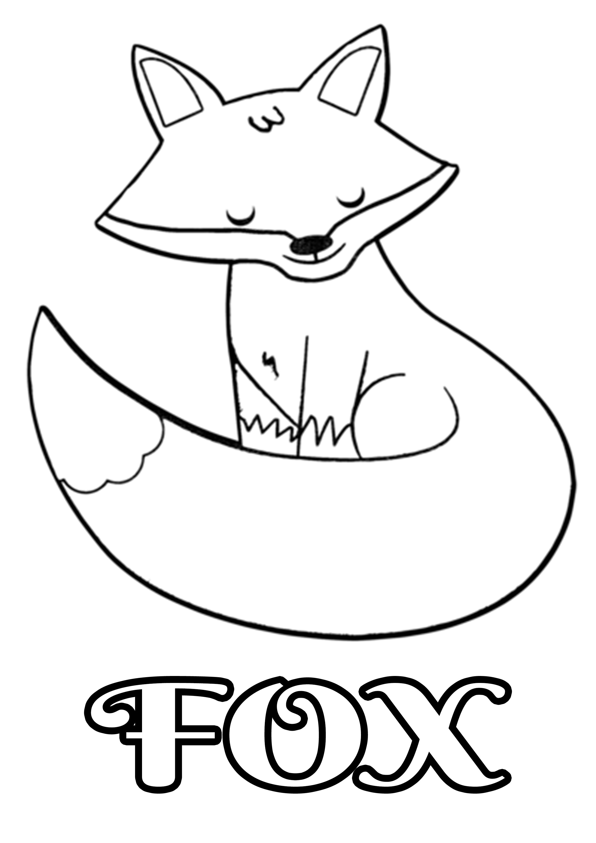 32 Fox Animal Coloring Pages Printable 7