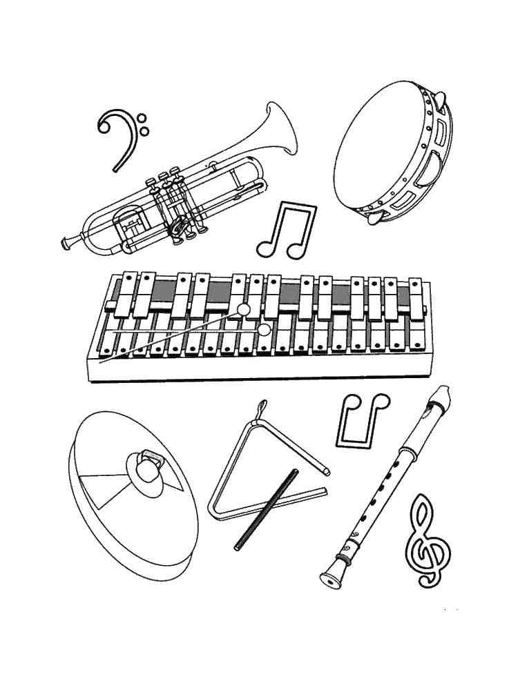 32 Kindergarten Music Coloring Pages Printable 16